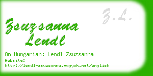 zsuzsanna lendl business card